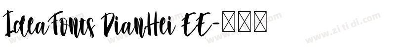 IdeaFonts DianHei EE字体转换